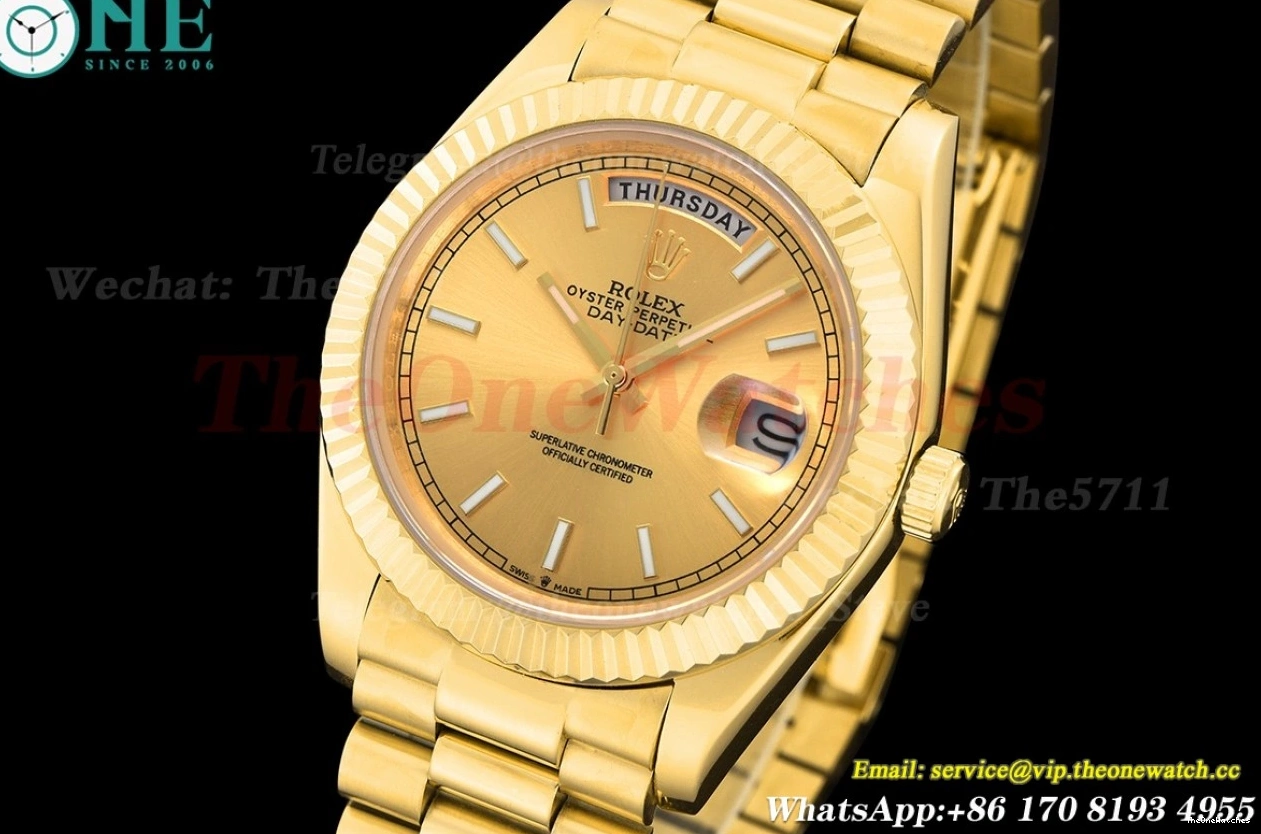 MY8215 40MM Daydate GDF Stk YG Gold YG 0118